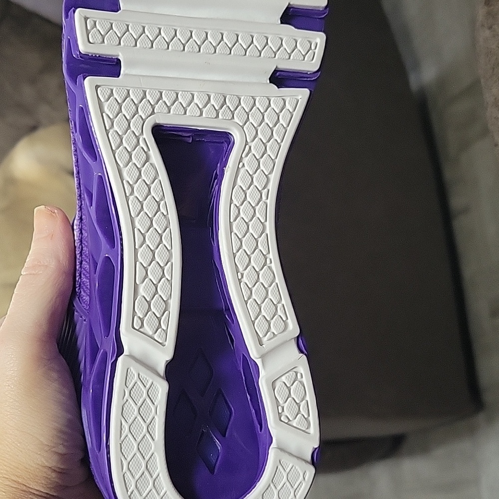 NIB Purple Athletic Sneakers Size 9.5 - Picture 3 of 5